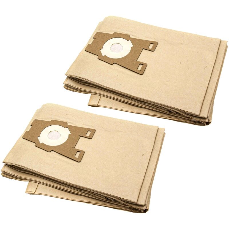 20x Sacs compatible avec Kirby Generation 10, Generation 10 Sentria aspirateur - papier, 32cm x 23cm, couleur sable - Vhbw