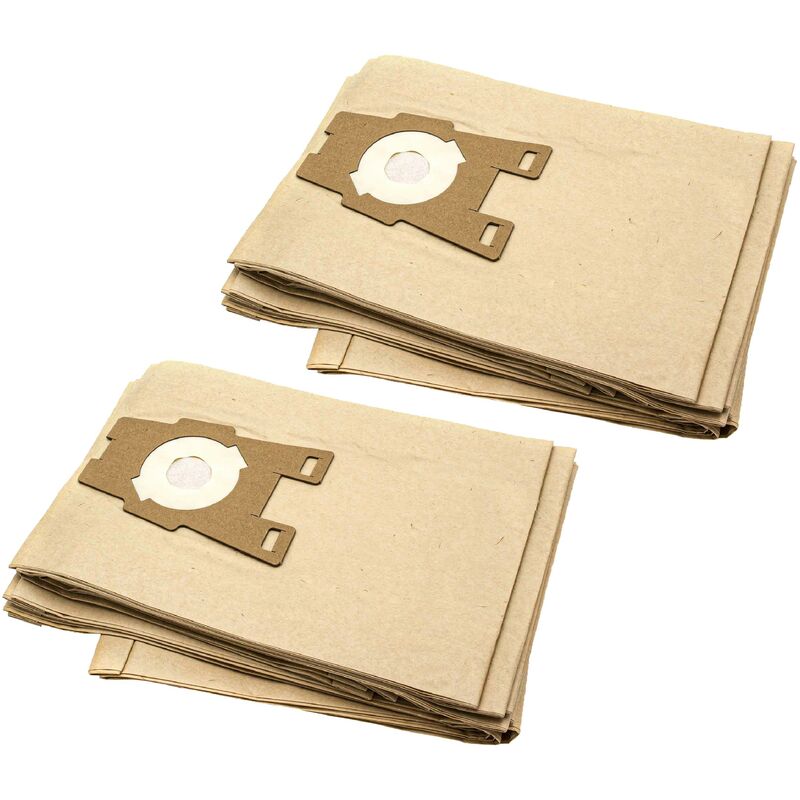 20x Sacs compatible avec Kirby Generation 8 Diamond, Generation 9, Gsix aspirateur - papier, 32cm x 23cm, couleur sable - Vhbw