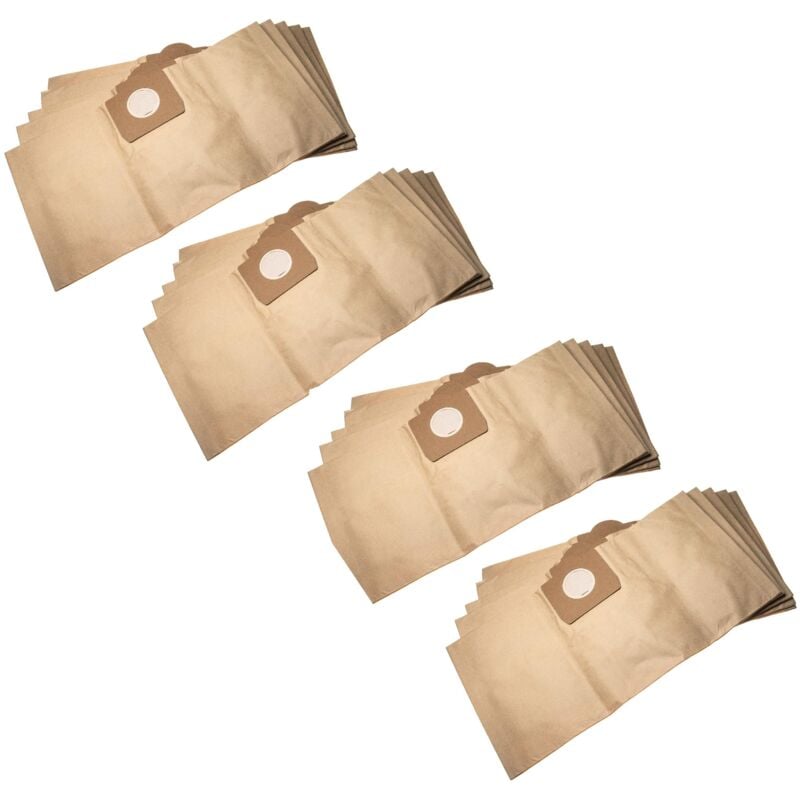 20x sacs compatible avec Kärcher a 2001, k 2001, k 3011, nt 2001, nt 211, nt 3011 aspirateur - papier, 56cm x 28,35cm, couleur sable - Vhbw
