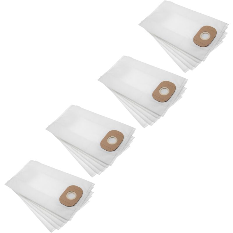 20x sacs compatible avec Kärcher bv 111, ds 5200, k 5200, t 171 aspirateur - microfibres non tissées, 34.7cm x 18,95cm, blanc - Vhbw
