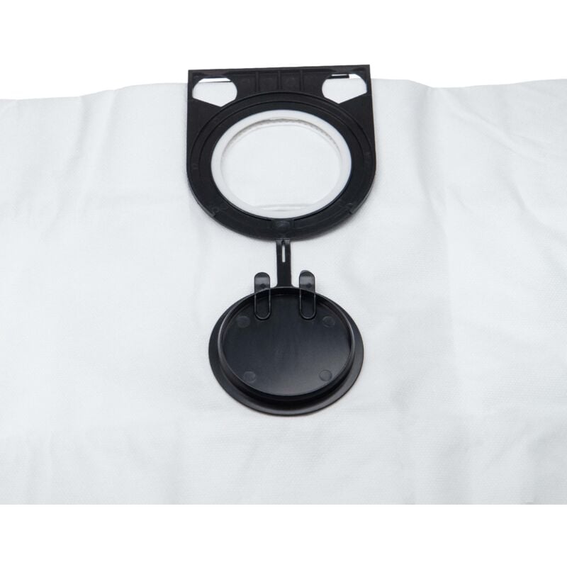 20x sacs compatible avec Metabo asa 1200, 1202, 32 l aspirateur - microfibres non tissées, 75cm x 30cm, blanc - Vhbw