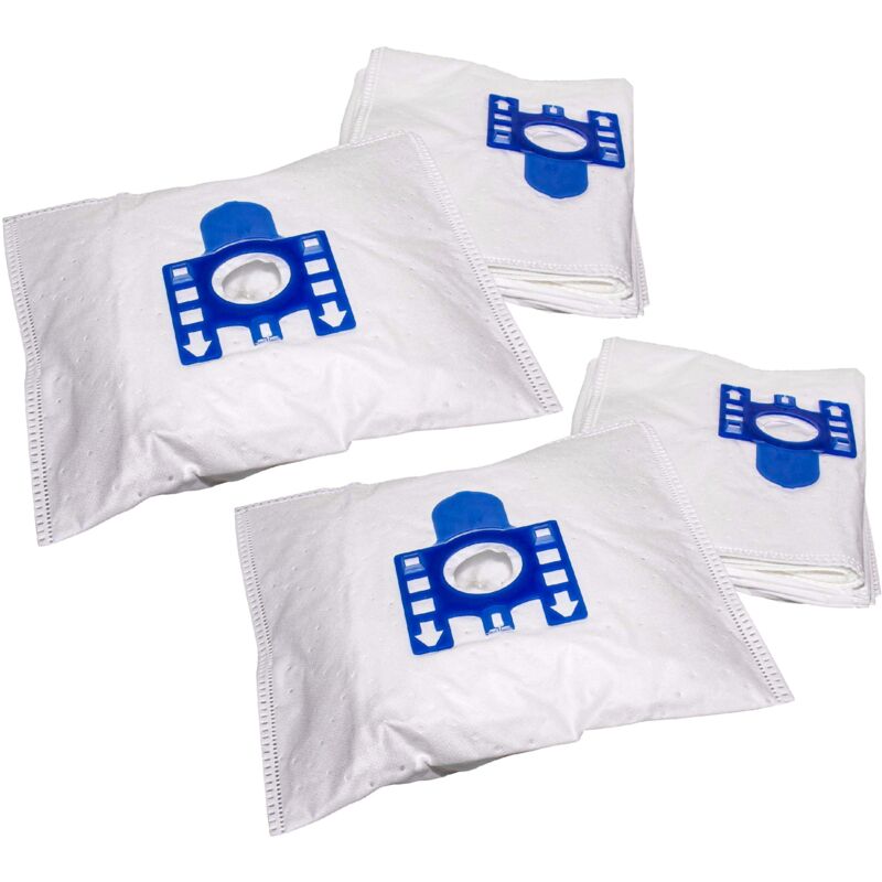 20x Sacs compatible avec Miele Plus Meteor, Jazz Plus, Festival aspirateur - microfibre non tissée, Typ f/j, 27cm x 20cm blanc - Vhbw