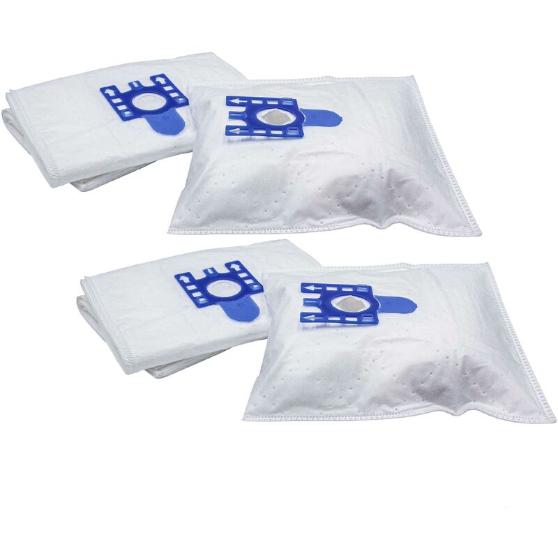 Vhbw - 20x Sacs compatible avec Miele s 834, S5 Premium, S5 Vitality aspirateur - microfibres non tissées, Typ g/h/n, 30cm x 22cm, blanc / bleu