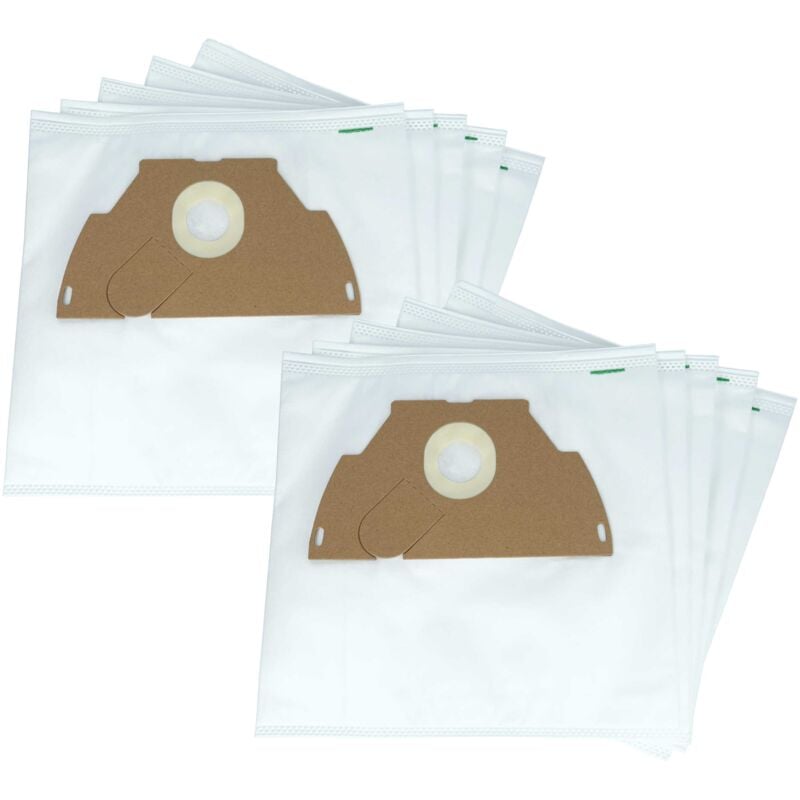 Vhbw - 20x Sacs compatible avec Miostar hn 4300 / HN4300, hn 4300 Compact Super aspirateur - microfibres non tissées, 28cm x 21,5cm, blanc