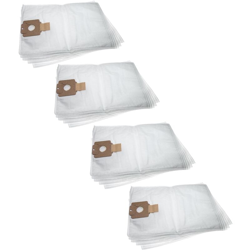 20x Sacs compatible avec Nilfisk VAC1320, VAC1120, WD135, VAC1335, WD120 aspirateur - microfibre non tissée, 53,3cm x 39,8cm blanc - Vhbw