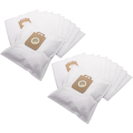 vhbw 20x Sacs compatible avec Progress Bolido Zephir aspirateur - 31cm x 18,5cm blanc