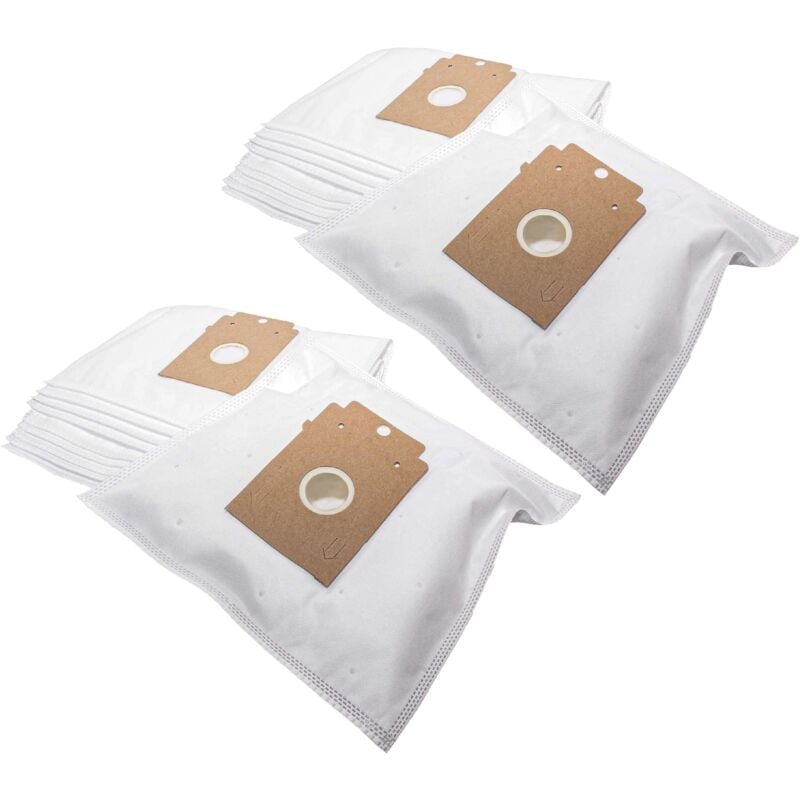20x Sacs compatible avec Siemens Smily VS01G400, VS01G500 aspirateur - microfibre non tissée, type k, 28cm x 19cm blanc - Vhbw
