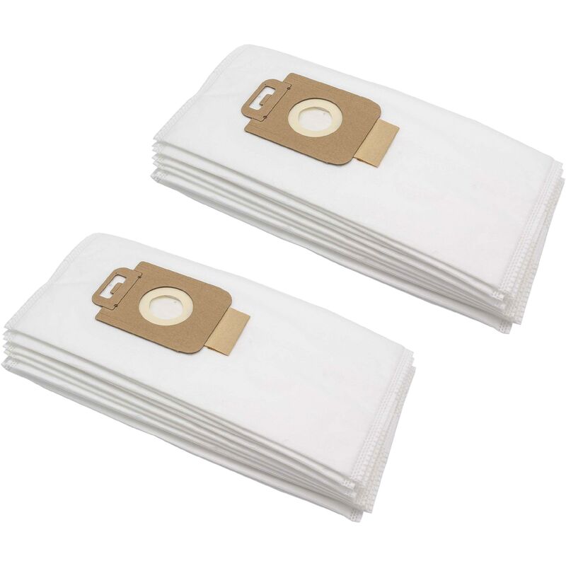 20x Sacs compatible avec Variant el 03 Cap aspirateur - microfibre non tissée, 30,5cm x 16cm blanc - Vhbw