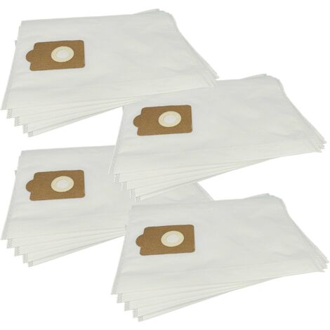 vhbw 20x Sacs compatible avec Victor V 9, D 9 aspirateur - microfibre non tissée, volume de 20 l, 47cm x 30cm blanc