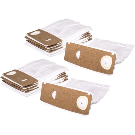 vhbw 20x Sacs compatible avec Vorwerk Kobold VK131SC aspirateur - microfibres non tissées, 31cm x 22cm, blanc