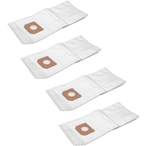 vhbw 20x sacs compatible avec Würth ISS 35-S, ISS 45-M ISS 55-S aspirateur - microfibres non tissées, blanc