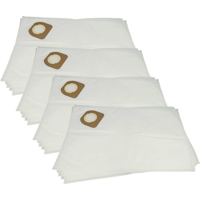 20x Sacs remplacement pour Dewalt DCV9402-XJ pour aspirateur - microfibre non tissée, type m, 55cm x 34cm blanc - Vhbw