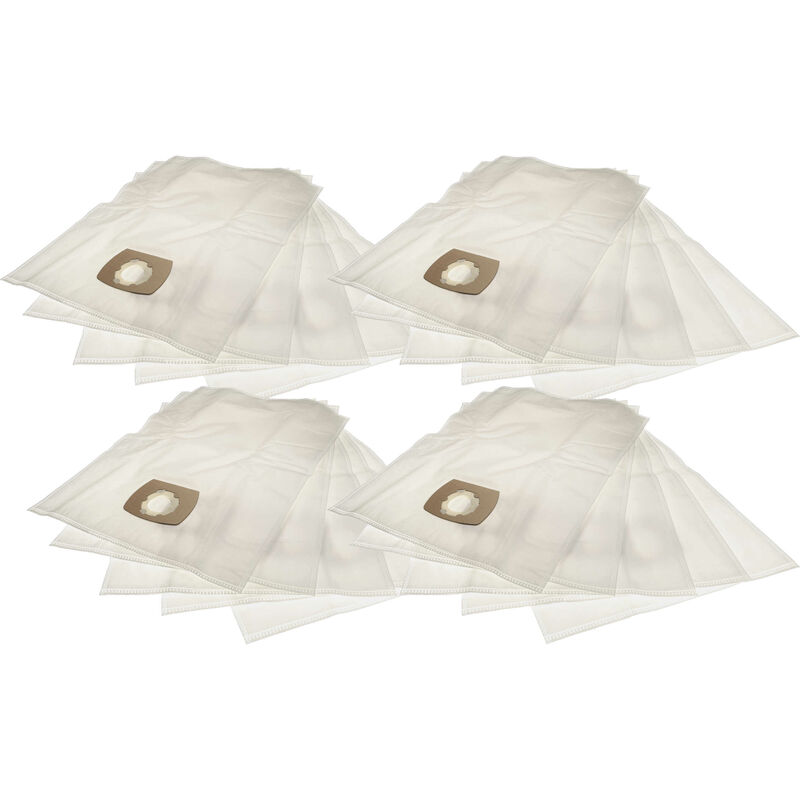 20x Sacs remplacement pour Flex FLX385093 pour aspirateur - microfibres non tissées, 34cm x 30cm, blanc - Vhbw