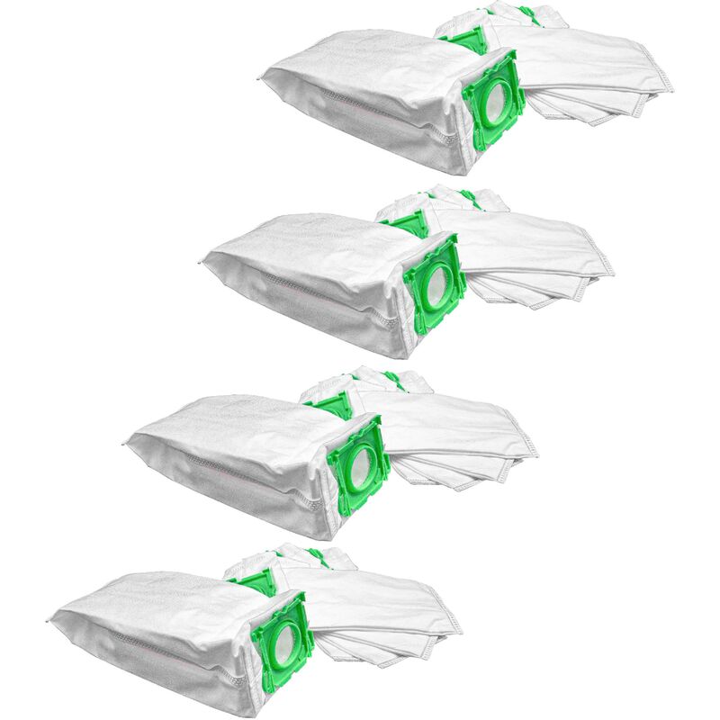 20x Sacs remplacement pour Sebo 6629ER, 6629, 6629 am pour aspirateur - microfibres non tissées, 29cm x 14cm, blanc - Vhbw