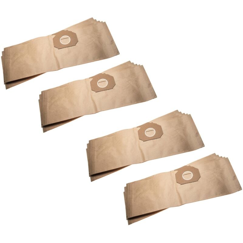 20x sacs remplacement pour Thomas 201, 787101 pour aspirateur - papier, 63,3cm x 22cm, marron - Vhbw