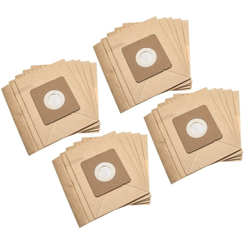 20x Staubsaugerbeutel kompatibel mit Moulinex MO151401, MO151501/4Q0, MO151401/4Q0 Staubsauger - Papier, 17,7cm x 17,5cm Sandfarben - Vhbw