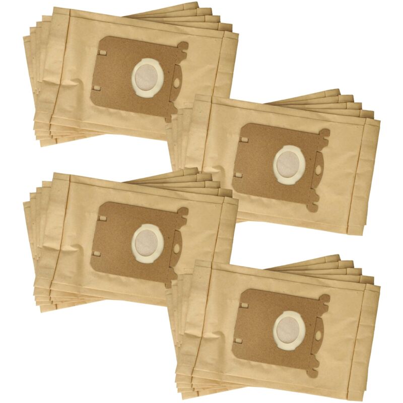 20x Staubsaugerbeutel kompatibel mit Singer Advantiqs b C2, b C3 Staubsauger - Papier, 25,8cm x 16,2cm, Sandfarben - Vhbw
