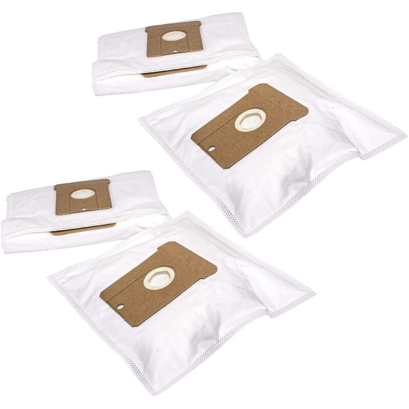 20x Vacuum Cleaner Bag compatible with Chromex Compact Vacuum Cleaner - Microfleece, 28 cm x 18.5 cm, White - Vhbw