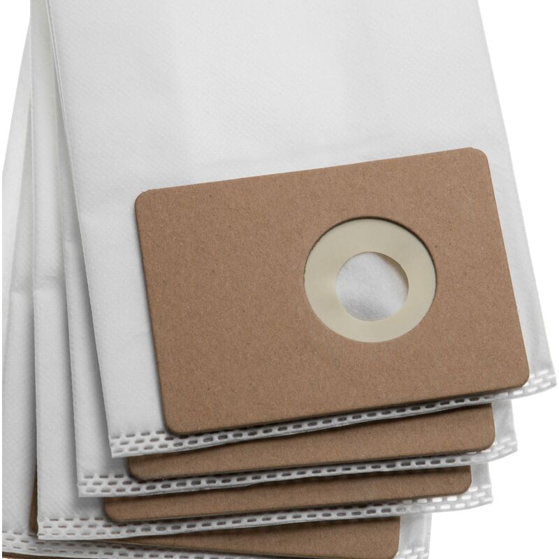 20x Vacuum Cleaner Bag compatible with Clarke CarpetMaster 112, 115, 212, 215, 218 Vacuum Cleaner - microfleece, 44.1 cm x 12.8 cm, White - Vhbw