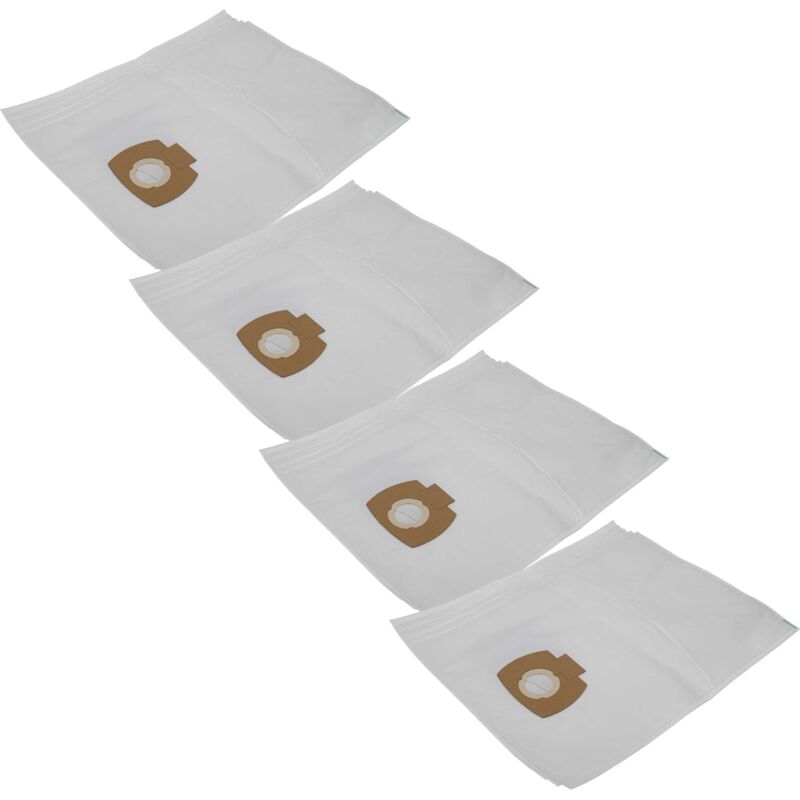 20x Vacuum Cleaner Bag Replacement for Nilfisk 302002404, 107419590, 302002403 for Vacuum Cleaner, Microfleece, 53.45 cm x 39.7 cm, White - Vhbw