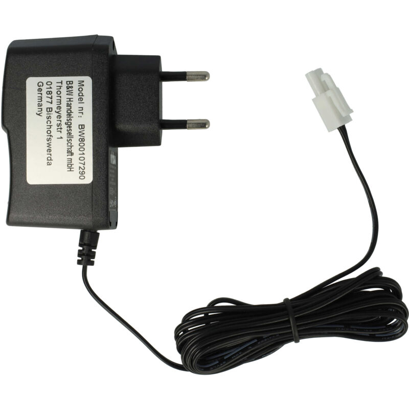 

Fuente de alimentación 220 V compatible con Tamiya Plug Mini para la batería RC con un voltaje de 9,6 V Cable de carga, cargador - Vhbw