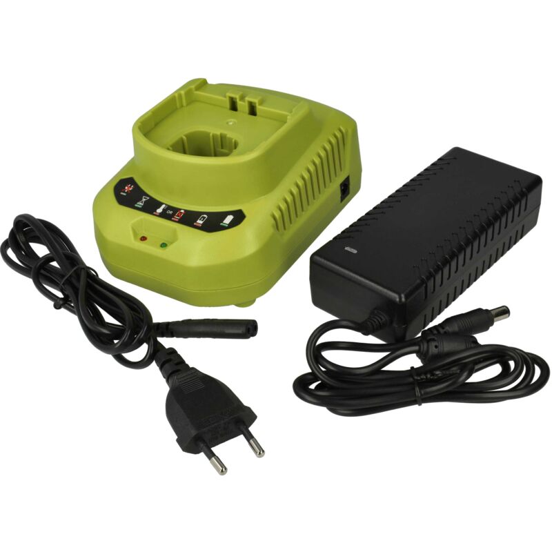 

Cargador compatible con Ryobi P520, P521, P522, P530, P540, P570, P600, P610, P631K, P650, P700 herramientas, baterías de Ni-Cd, NiMH, Li-Ion - Vhbw