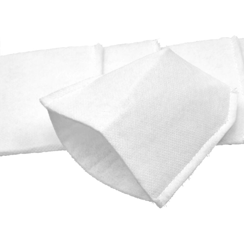 

25x bolsa reemplaza Makita 443060-3 para aspiradora - vellón micro, blanco - Vhbw