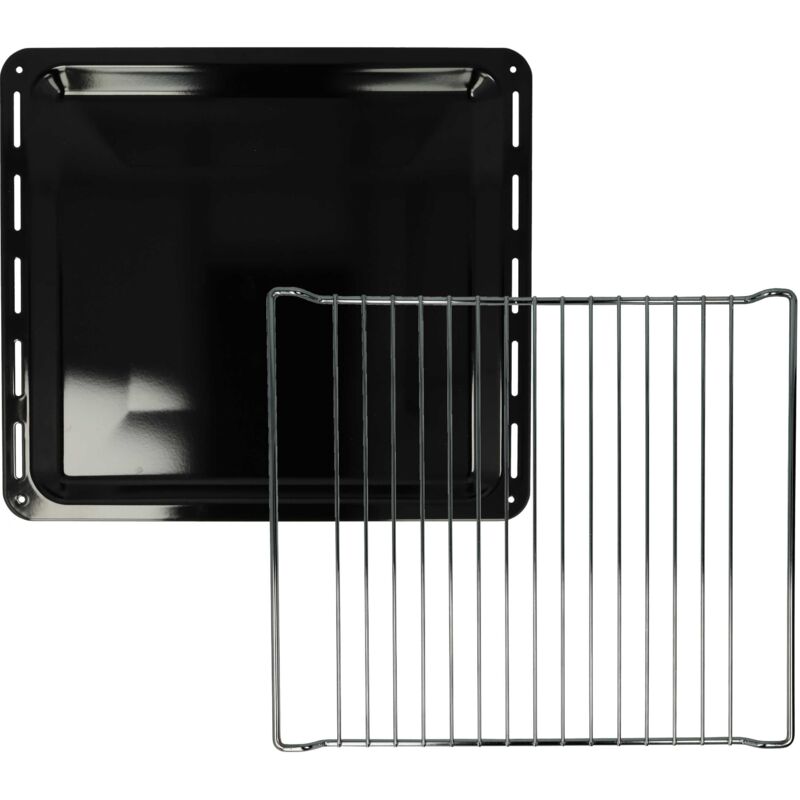 2x 1x plaque de four, 1x grille (kit de 2 pièces) compatible avec Ikea UCG3O, rutinerad four - 42,2 x 37 x 2 cm - Vhbw