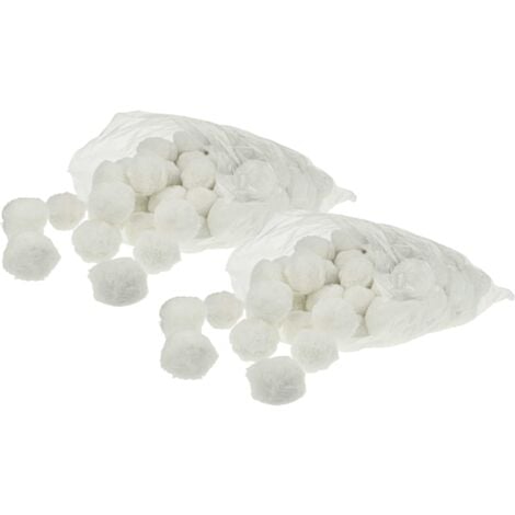 vhbw 2x 500 g Filter Balls Packaged compatible with Monzana Pool Filter Unit, Sand Filter System - 50 mm