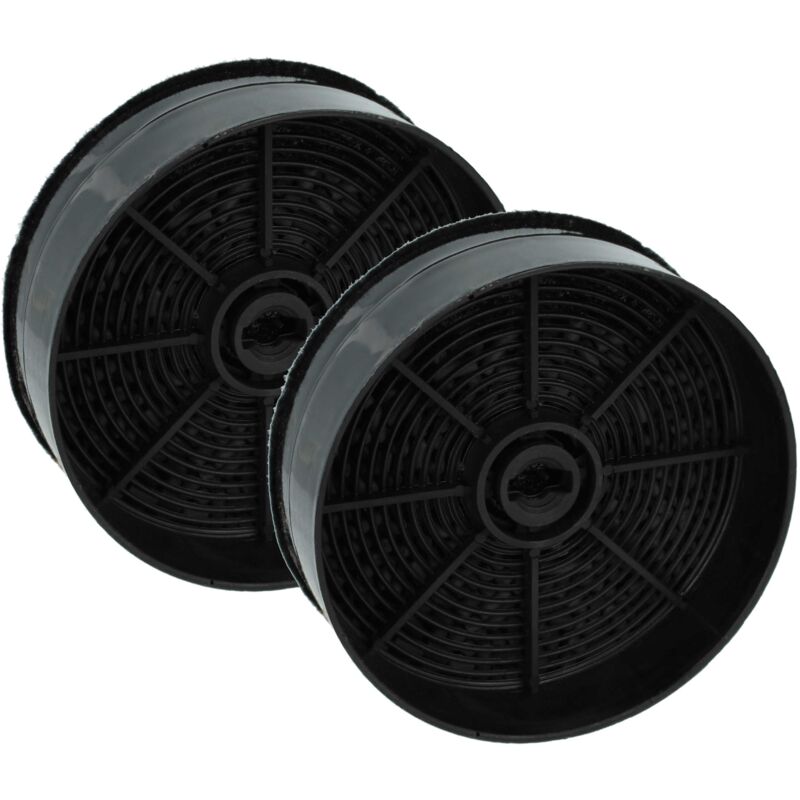 Vhbw - 2x Activated Carbon Filter compatible with aeg DPB3931S, DGB1522S, DPB2621S, DPB3631S Extractor Hood - 12.4 cm