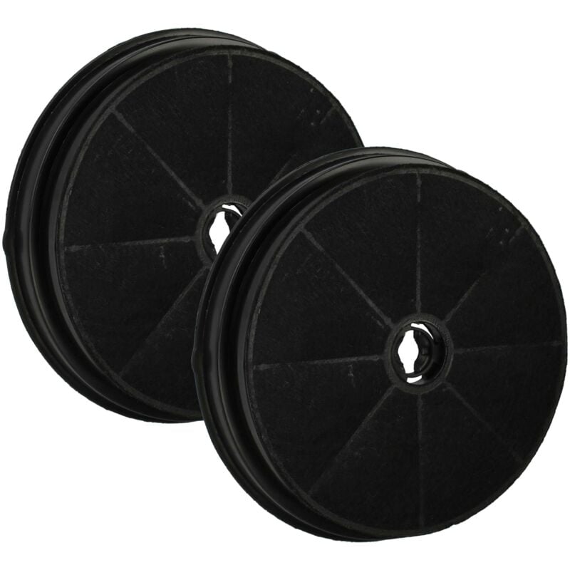 Vhbw - 2x Activated Carbon Filter compatible with Ariston HBT9FPIX, AH90IX Extractor Hood - 19 cm