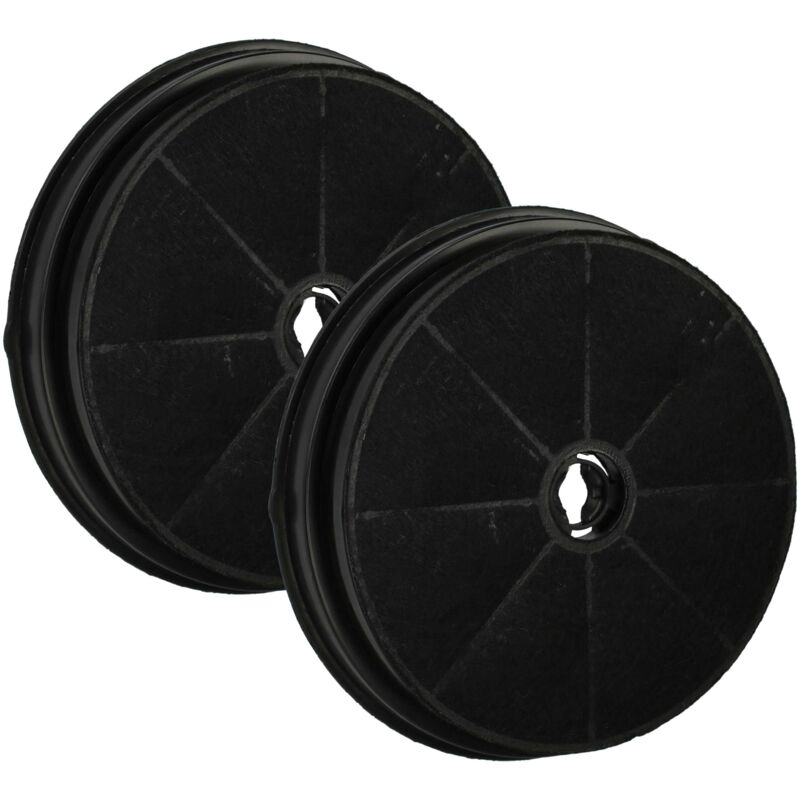 Vhbw - 2x Activated Carbon Filter compatible with Belling 444445004, 059040602, 050599266, 050599265, 050599165, 050599164 Extractor Hood - 19 cm