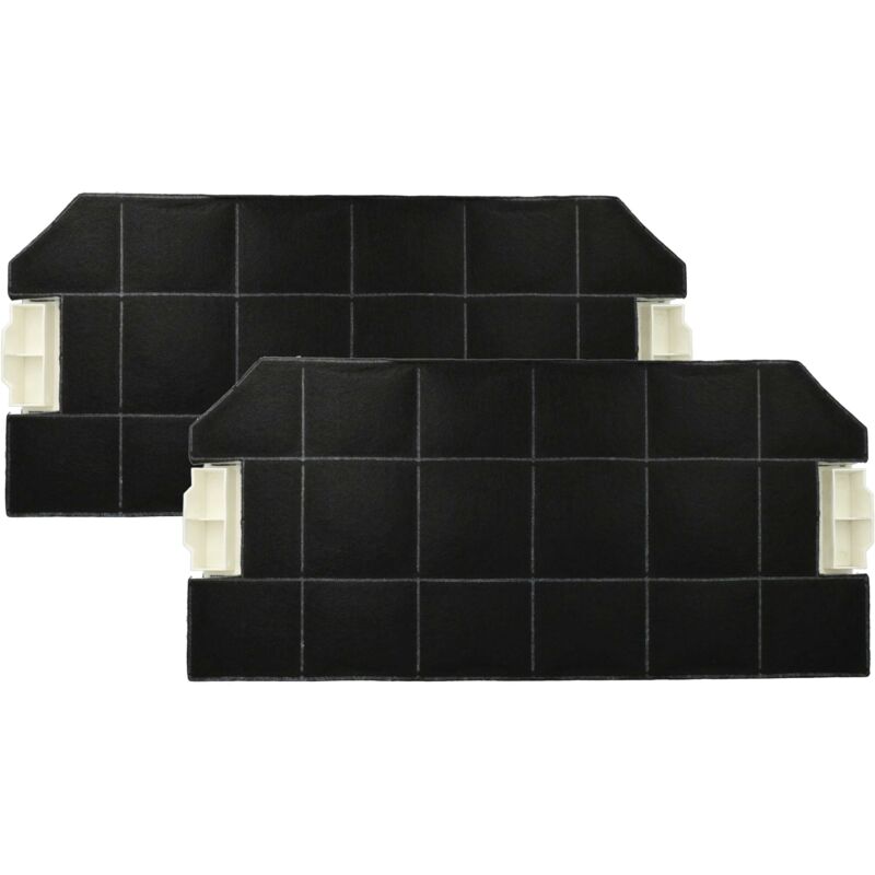 2x Activated Carbon Filter compatible with Bosch DHZ3305 Extractor Hood - 49.6 x 23 x 3 cm - Vhbw