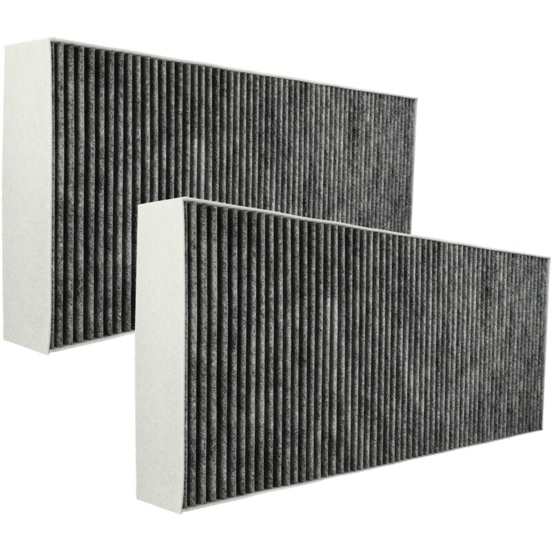 2x Activated Carbon Filter compatible with Bosch DSF097A50, DSF067E50, DRF097A50 Extractor Hood - 46 x 19.1 x 5 cm - Vhbw