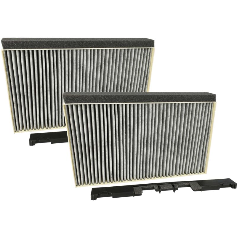 2x Activated Carbon Filter compatible with Bosch DWB091E50/03, DWB091U51, DWB091E51, DWB091E59, DWB06W450/02, DWB091E50 Extractor Hood - Vhbw