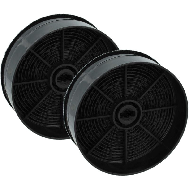 Vhbw - 2x Activated Carbon Filter compatible with Progress 94202206400 Extractor Hood - 12.4 cm