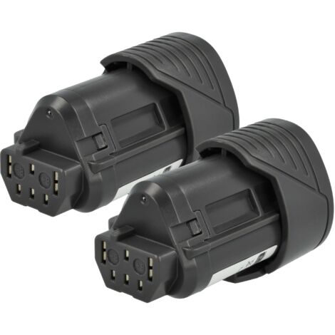 vhbw 2x Akku kompatibel mit AEG BSB 12C, BSS12C, BSS 12C, BTS 12C, BWS12, BWS 12C Werkzeug (1500 mAh, Li-Ion, 12 V)