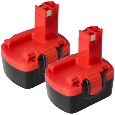 vhbw 2x Akku kompatibel mit Bosch 3454-01, 3454SB, 32614-2G, 33614-2G, 3454, 34614, 35614, 33614 Werkzeug (1500 mAh, NiMH, 14,4 V)