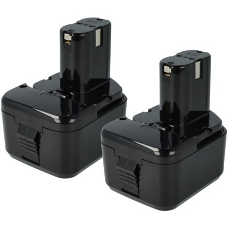 vhbw 2x Akku kompatibel mit Hitachi DS 12DVB2KS, DS12DVF, DS 12DVF, DS12DVF2, DS 12DVF2 Elektrowerkzeug (3300 mAh, NiMH, 12 V)