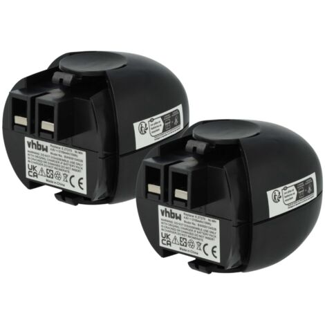 vhbw 2x Akku kompatibel mit Metabo 00064000, 6.00064.50, 6.00059.51, 6.00063.50, 6.00059.50 Werkzeug (2100 mAh, NiMH, 4,8 V)