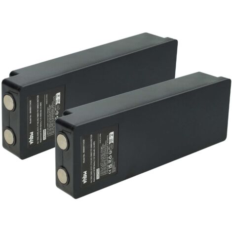 vhbw 2x Akku kompatibel mit Scanreco BS590, 960, 16131, 790, 592, 590, Cifa Industrie-Funkfernsteuerung Fernbedienung (2000 mAh, 7,2 V, NiMH)