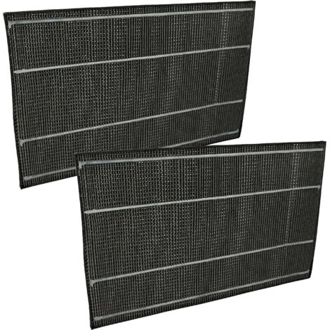 vhbw 2x Aktivkohlefilter Ersatz für Sharp FZ-A51DFR, 4974019764733 für Luftreiniger - Luftfilter Schwarz