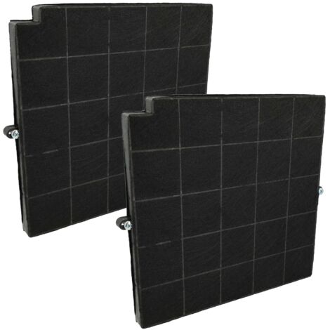 vhbw 2x Aktivkohlefilter kompatibel mit Arthur Martin EG8852 F191A 90 BK TLS 4V Dunstabzugshaube - 26,5 x 25,8 x 1,8 cm