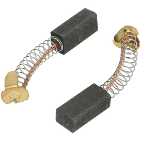 VHBW 2x Balai en charbon, charbon moteur 6mm x 8mm x 18mm pour outils électriques par ex. Hitachi, Makita, Milwaukee, Panasonic, Ryobi, Stihl