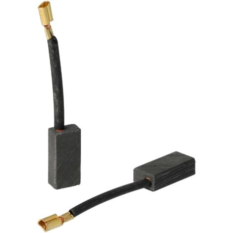 vhbw 2x balais charbon 5 x 8 x 16 mm compatible avec Fein FMM 250, FMM 250Q, FMT 250Q outil électrique, outil multifonction, gris foncé