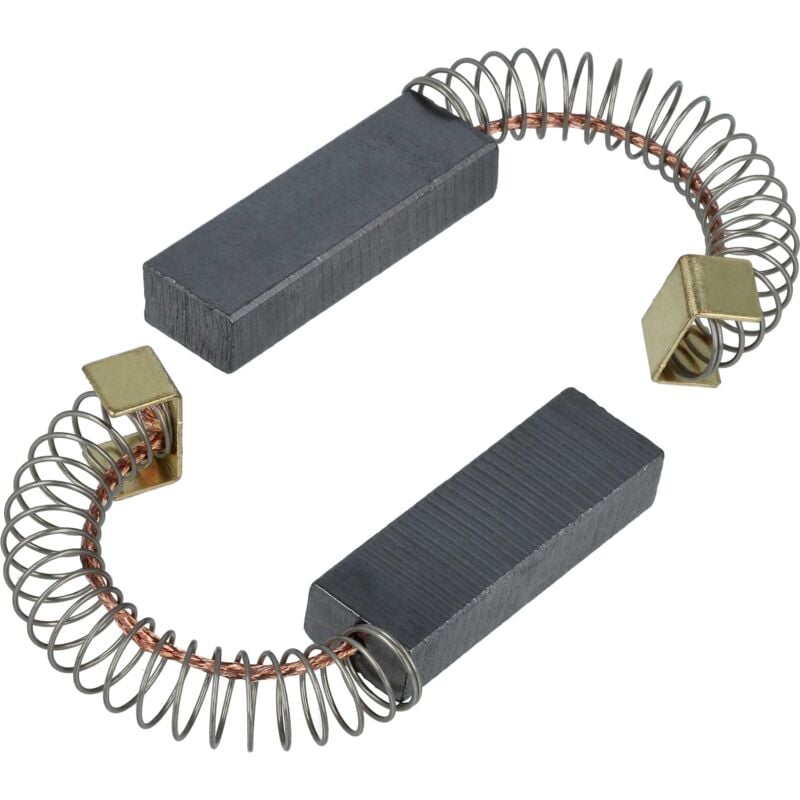 2x balais charbon 6 x 10 x 31 mm remplace Kärcher 6.610-195.0 pour aspirateur humide / à sec + ressort - Vhbw