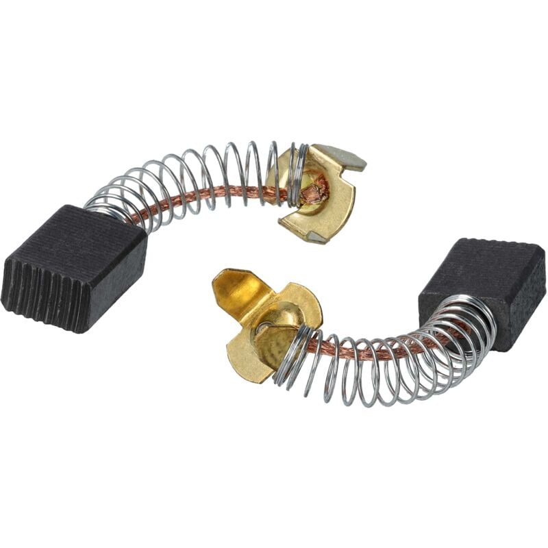 Vhbw - 2x balais charbon 6,0 x 9,95 x 15 mm remplace Festool 8590163941323, 627008, mp 058.10 pour perceuse, ponceuse, meuleuse d'angle + ressort