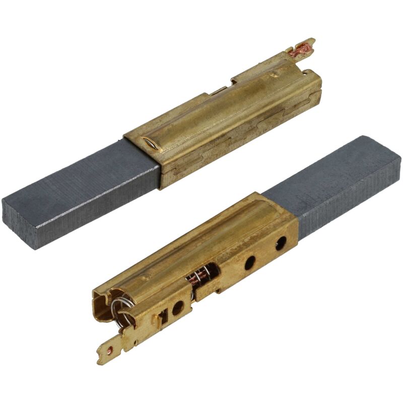 Vhbw - 2x balais charbon 6,3 x 11 x 28 mm compatible avec Kärcher 1.224-120.0, 1.224-104.0, 1.224-130.0, 1.224-121.0 aspirateur humide / à sec