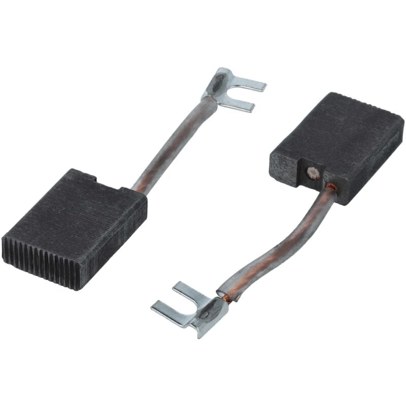 2x balais charbon 6,3 x 16 x 22,5 mm compatible avec Bosch pws 1600, 1800 scie circulaire, meuleuse d'angle - Vhbw