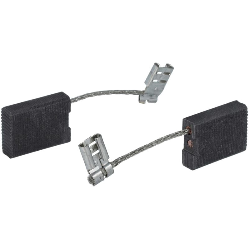 vhbw 2x balais charbon 6,3 x 17 x 23 mm compatible avec Flex 531.045, 494.674, L 26-6 230, DCG L 26-6 230 G-Set meuleuse d'angles + ressort